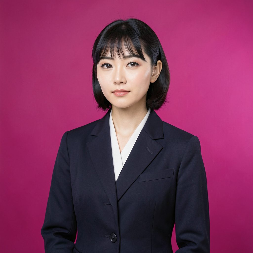 都会的な雰囲気の女性のポートレート写真